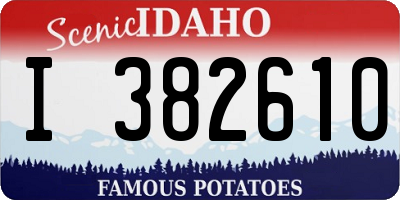 ID license plate I382610