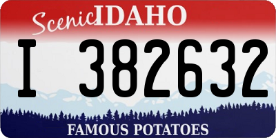ID license plate I382632
