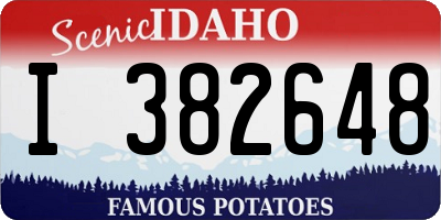 ID license plate I382648