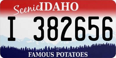 ID license plate I382656