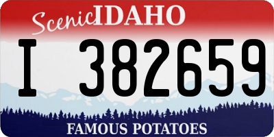 ID license plate I382659