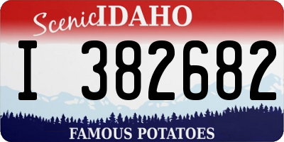ID license plate I382682