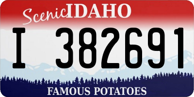 ID license plate I382691