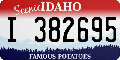 ID license plate I382695