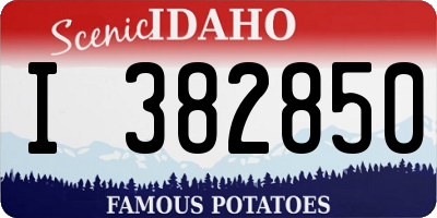 ID license plate I382850