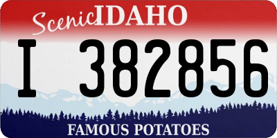 ID license plate I382856