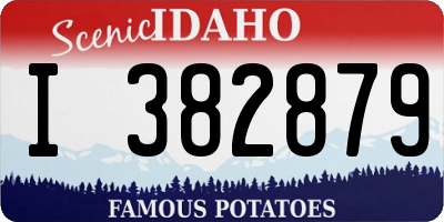 ID license plate I382879