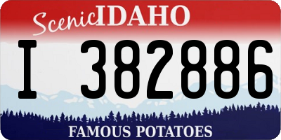 ID license plate I382886
