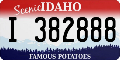 ID license plate I382888