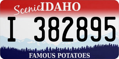 ID license plate I382895