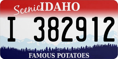 ID license plate I382912