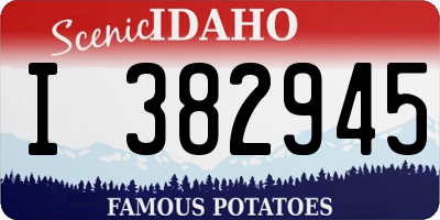 ID license plate I382945
