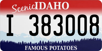 ID license plate I383008