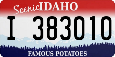 ID license plate I383010