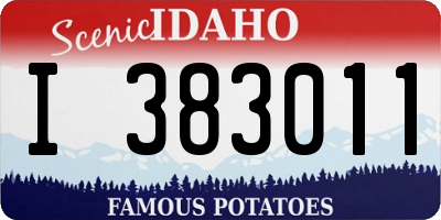 ID license plate I383011