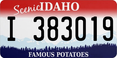 ID license plate I383019