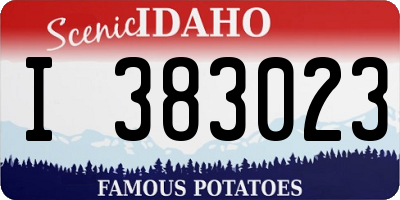ID license plate I383023