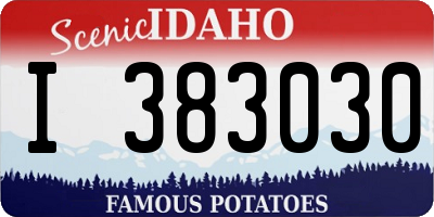 ID license plate I383030