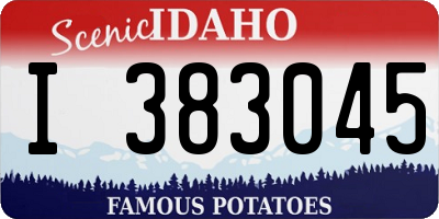 ID license plate I383045