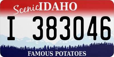 ID license plate I383046