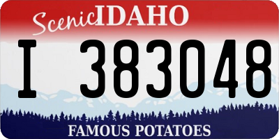 ID license plate I383048