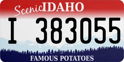 ID license plate I383055