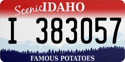 ID license plate I383057