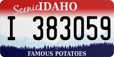 ID license plate I383059