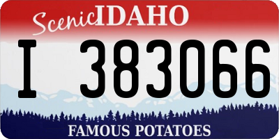 ID license plate I383066
