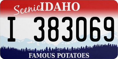 ID license plate I383069