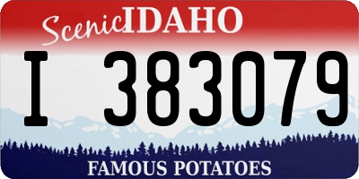 ID license plate I383079