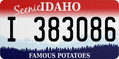 ID license plate I383086