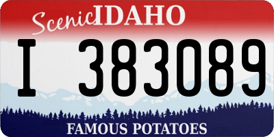 ID license plate I383089
