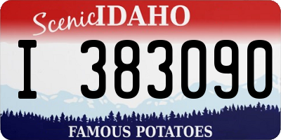 ID license plate I383090