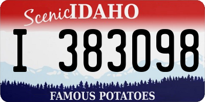 ID license plate I383098