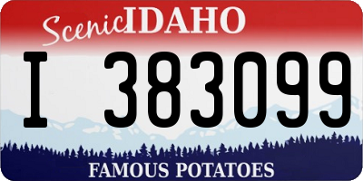 ID license plate I383099