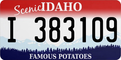 ID license plate I383109
