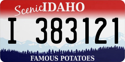 ID license plate I383121