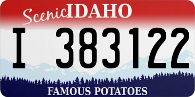 ID license plate I383122