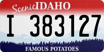 ID license plate I383127