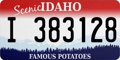 ID license plate I383128