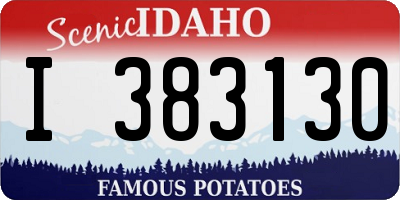 ID license plate I383130