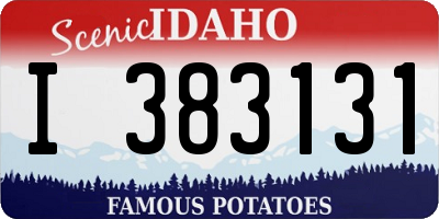 ID license plate I383131
