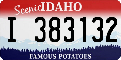ID license plate I383132