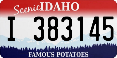 ID license plate I383145