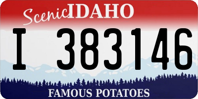 ID license plate I383146