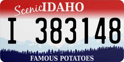ID license plate I383148