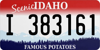 ID license plate I383161