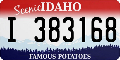 ID license plate I383168