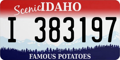 ID license plate I383197